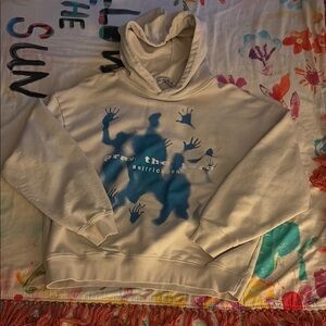 Aelfric Eden Hoodie with Blue Hands Graphic